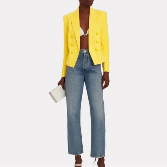 L'AGENCE Brooke Double Breasted Crop Blazer - Picture 5 of 6